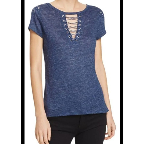 Nwot Generation Love Hugo Lace Up Top - Picture 1 of 10